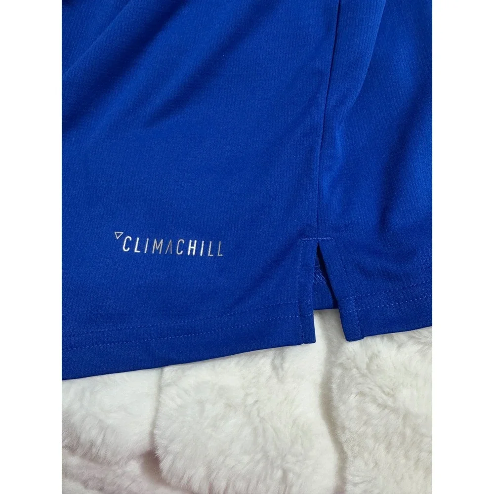 Adidas Climachill Saints Polo Shirt Men's‎ XL Blue Performance Golf Athletic